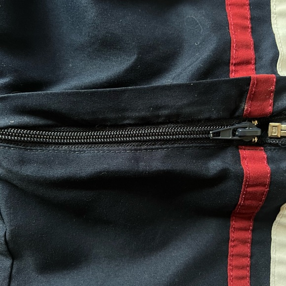 Polo by Ralph Lauren Kids Navy Zip Off Track Pants with Red and White Stripes - Picture 3 of 4